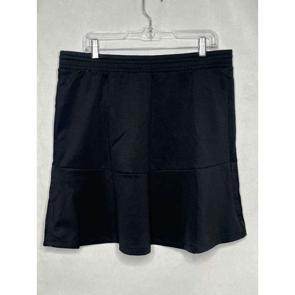 Adidas Skirt Women XL Black Circle Stretch Pockets GN3144